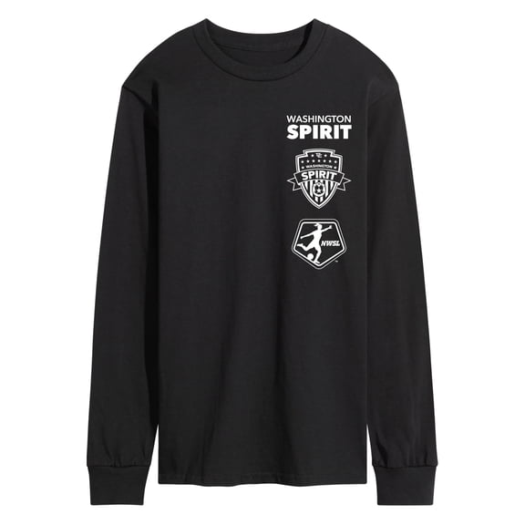 National Women's Soccer League - Washington Spirit Stacked Logos Long Sleeve Graphic T-Shirt