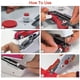thumbnail image 5 of Mini máquina de coser eléctrica naranja portátil, fácil de usar y costura rápida para ropa, telas, viajes a casa JAMW Sencillez, 5 of 5