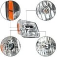 thumbnail image 6 of 05-09 Equinox Headlight Housing Assembly, Passenger Right Side Headlight Chrome Housing Clear Lens Headlamp Fit for Chevrolet Equinox 2005 2006 2007 2008 2009, 6 of 6