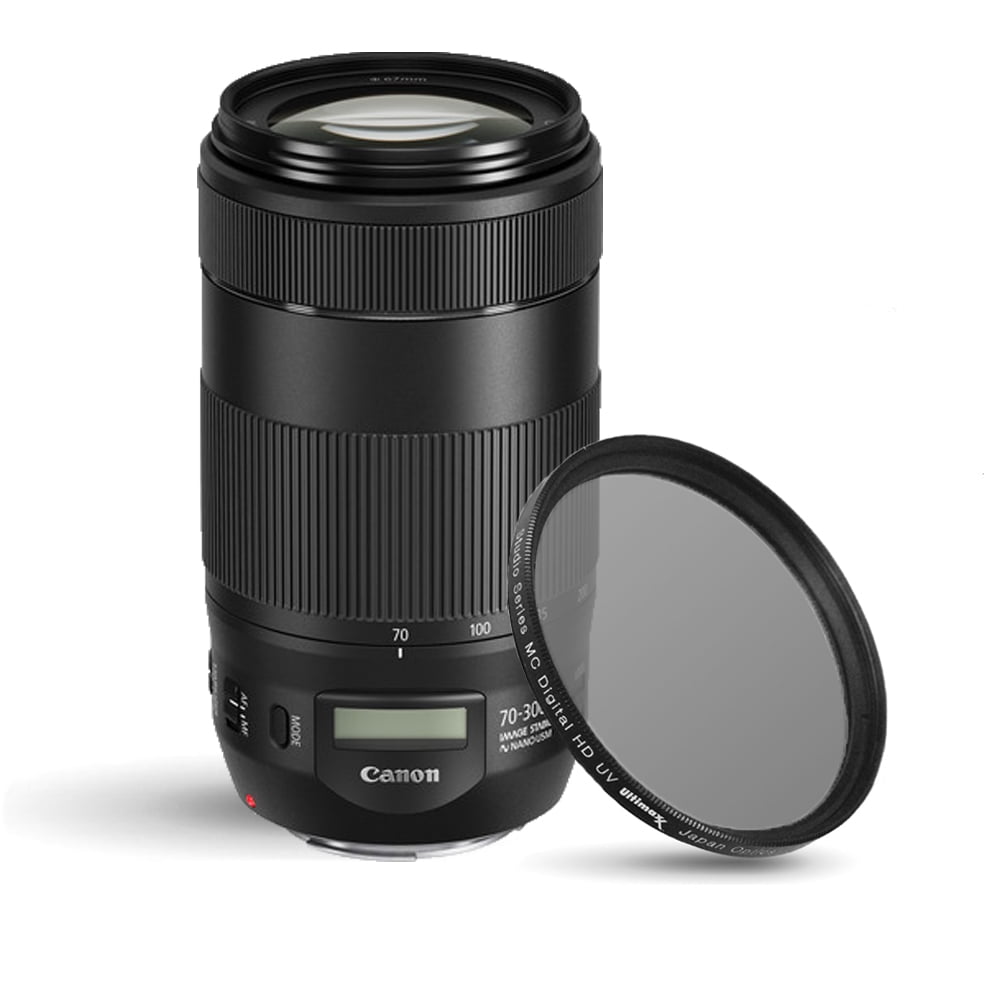 Canon EF 70-300mm F/4-5.6 IS II USM Lens + UV Ultraviolet