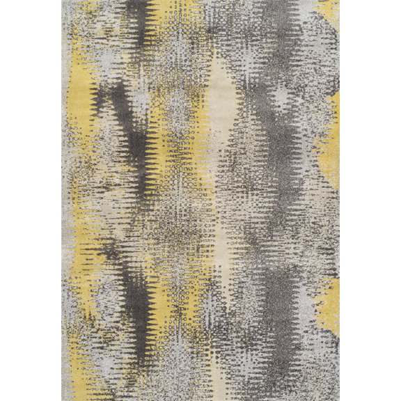 Berkley Moderno Area Rug MG531 Mg531 Graphite Lines Curves 3' 3" x 5' 3" Rectangle