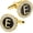 E, variant on A-Z Initial Cufflinks for Men and Women with Clear Crystal, Gold Silver Color Rasied Letter A-Z Cuff Links for French Shirt, Gift for Normal and Business Wearing