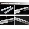 thumbnail image 5 of GXCZ Window Curtain Rod Curtain Track, Ceiling Curtain Track, Wall/Ceiling Mounted Curtain Rail Rods Room Divider White Curtain Rod For Bathroom/Shower/Balcony(Wall Mount,700cm/23ft), 5 of 8