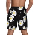 thumbnail image 4 of Uemuo Daisies Flowers Pattern Mens Swim Trunks Quick Dry Board Shorts with Mesh Lining, Stretch Beach Shorts Quick Dry No-Chafing Board Shorts-Large, 4 of 9
