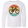 thumbnail image 3 of Inktastic Bicycle Vintage Cyclist Sunset Long Sleeve Youth T-Shirt, 3 of 5
