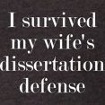 thumbnail image 3 of CafePress - I Survived My Wife's Disserta T Shirt - Mens Football Shirt, 3 of 4