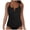 Black, variant on Tankini Tops For Women Swimwear Top Bathing Suit Top Without Bottom Short Women's Sleeveless Solid Swimsuit Push-Up Padded Swimwear Swimsuit Blouse