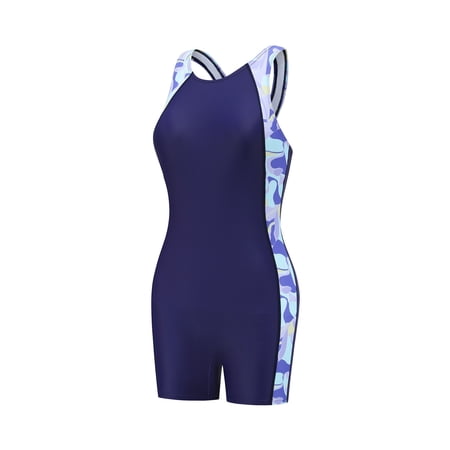 Glisme Bathing Suits For Girls One-Piece Swimsuit Youth Sport Swimwear With Tie Dye Gradient Print And Open Back Design For Summer Beach Swimming Suit For Beach Size 8-9 Years