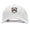White, variant on High Smiley Face Embroidered Unstructured Cotton Twill Washed Cap - White OSFM