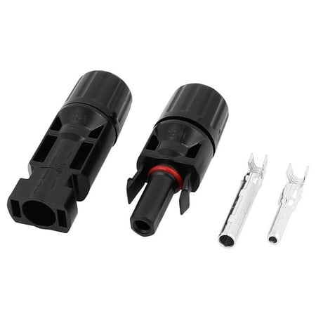 Solar Electric Panels - MC4 Solar Panel Electric Wire Cable Adapter Connector Male Female 30A DC 1000V