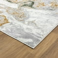 thumbnail image 4 of Luxe Weavers Marble Swirl Collection Green Abstract Area Rug 4x5, 4 of 10