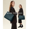 thumbnail image 6 of LOVEVOOK Laptop Tote Bag for Women, 15.6 Inch Pu Leather Work Bag, Large Professional Teacher Nurse Purse, Spacious Computer Bag Handbag with Organizer, 6 of 8