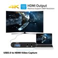 4K USB 3.0 Grabber Recorder Box 1080P HDR Video Capture