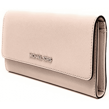 Michael Kors Trifold Women's Jet Set Travel Large Wallet, Blush
