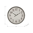 thumbnail image 4 of Clocks - 30" Round - Large Oversized - Wall Clock - Brown - Transitional, 4 of 5
