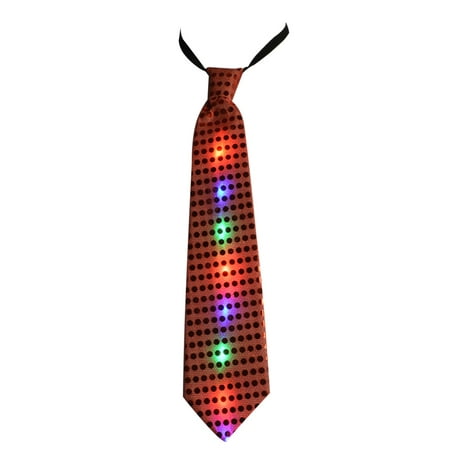 Halloween, Masquerades, Carnivals LED Necktie Light Up Tie LED Glow Dark,Upgrade USB Rechargeable Luminous Novelty Necktie Unisex LED Tie for Party Costume Men Women Boys