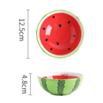 thumbnail image 2 of Cuencos pequeños de cerámica con diseño de limón y fruta pintados a mano, para helado, aperitivos, cereales y postres, 2 of 5