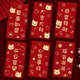 thumbnail image 6 of 6Pcs Cute Thick Glitter Paper Profit Is Sealed New Year Envelope Gilding Craft New Year Three-Dimensional Dragon Year Hongbao Red Envelope 4, 6 of 8