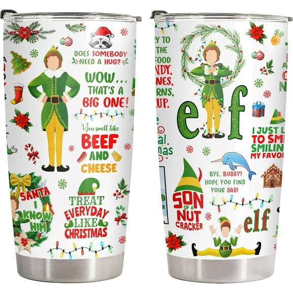 Gifts for Christmas, Christmas Tumbler with Lid 20 oz Stainless Steel, Birthday Gifts for Women