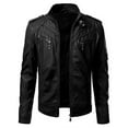 thumbnail image 1 of Motorcycle Riding Jacket Black Leather Motorcycle Jacket Leather Motorcycle Jacket Cafe Racer Jacket Mens Best Leather Motorcycle Jacket size 4XL, 1 of 5