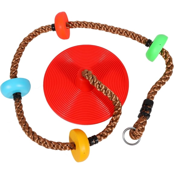 RedSwing Climbing Rope with Platforms and Disc Swing Seat Set Playground Accessories, Tree Swing for Kids with Hanging Strap and Snap Hooks