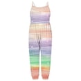 thumbnail image 6 of ITSAME Jumpsuit for Toddler Girls, Gradient Print Spaghetti Strap Lightweight Summer Casual Fashion Romper Multicolor 3T, 6 of 6
