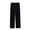Black, variant on FUNDUFI Girls Joggers Simple Solid Color Stretchy Waist Ice Silk Pajama Pants Wide Leg Soft Loose Fit Lightweight Sleepwear Trousers For 4-5 Years