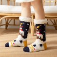 thumbnail image 3 of Christmas Socks Women Men Home Fuzzy Winter Warm Slipper Socks Novelty Xmas Tree Santa Claus New Year Party Coral Fleece Cozy Socks Decor Funny Gift, 3 of 8
