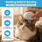 Handheld Pet Massager for Dogs and Cats by Tilcare - Electric Cat and Dog Massage Tool - Head and Back Scratcher for Relieving Tension, Tight Muscles and Stiffness with Four Rotating Massage Heads