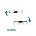 thumbnail image 5 of Copeland Collection Four-Light Matte Black Mid-Century Modern Vanity Light, 5 of 7