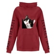 thumbnail image 4 of WEAIXIMIUNG Sweat à Capuche pour Femmes, Imprimé Chat et Chien, Décontracté, avec Cordon de Serrage, 4 of 5