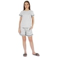 thumbnail image 2 of Inkmeso 2 Pcs Solid Sleepwear Sets For WoMen's Short Sleeve Top And Short Loungewear Set, 2 of 7