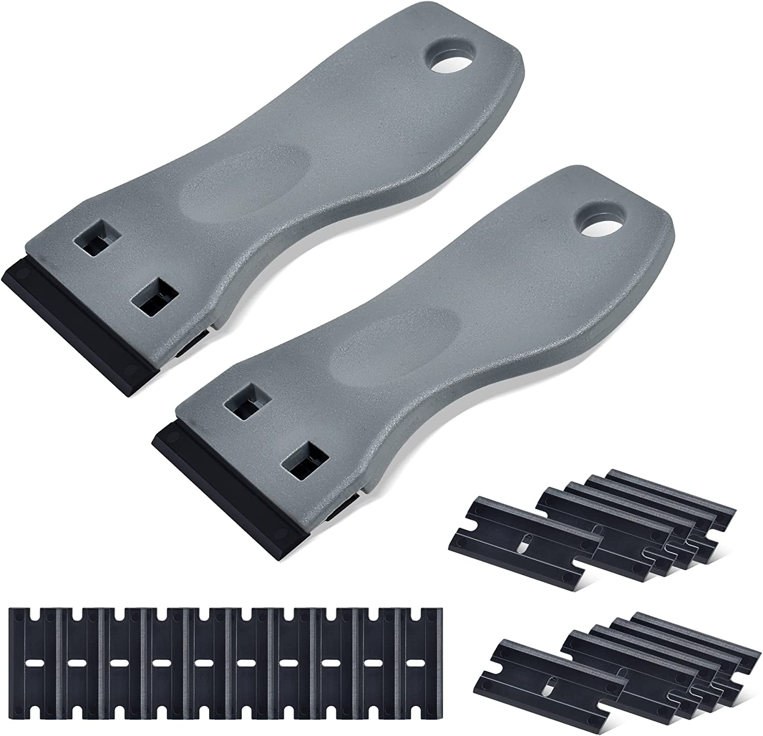 Plastic Razor Blade Scraper,Plastic Scraper Tool With 20PCS Plastic