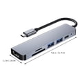 thumbnail image 2 of Hub USB 6 Ports Multi-Port Hub USB Répartiteur USB Lecteur Adaptateur Vidéo, 2 of 8