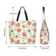 thumbnail image 5 of Balery Peach Bolsa Tote Estilo Estético con Cremalleras, Bolsa de Hombro, Bolsa de Compras Grande y Plegable, 5 of 8