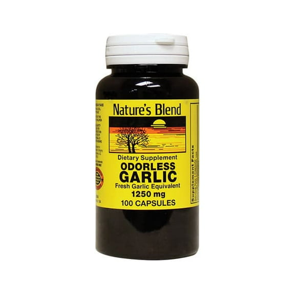 Nature's Blend Garlic Odorless 1250mg, Tablets, 100ct