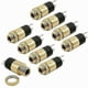 thumbnail image 1 of 3.5mm Female Stereo Jack Socket Panel Mount Connector with Screw Nut for Electronics Projects (8 Pack), 1 of 5