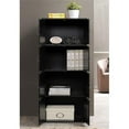 thumbnail image 5 of Home Square 4 Shelf 8 Door Wooden Bookcase Cabinet Set in Black (Set of 2), 5 of 6