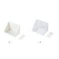 thumbnail image 4 of Justharion Wall Mounted Rack Punch-free Router Shelf Mirror Cabinet Diagonal Storage Support Room Partition Holder Kitchen White 1Set, 4 of 6