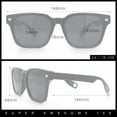 thumbnail image 3 of Gentlemanly Retro Fashion Vintage Vibe Horn Rim Rectangle Plastic Sunglasses Tortoise - Beige, 3 of 8