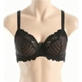 thumbnail image 3 of Women's Lunaire 15211 Whimsy Barbados Lace Demi Bra (Black 34C), 3 of 4
