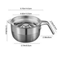 thumbnail image 3 of Hovmgk Multifunctional Stainless Steel Egg Strainer, Kitchen Egg Piercer, Egg White Separator for Baking, Dishwasher Safe, Silver, Easy Separation for Cooking Enthusiasts, Home Gadget, 3 of 9