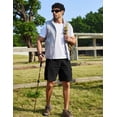 thumbnail image 5 of COOFANDY Men' Casual Cargo Shorts Stretch Elastic Waistband Drawstring Cotton Chino Shorts with Multi Pockets, 5 of 6