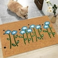 thumbnail image 5 of Halloween Decorations Outdoor Spring and Summer Small Blue Flower Carpet Floor Mats, 5 of 5