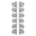 thumbnail image 4 of United Pacific 31979 PB SS Front Air Cleaner Bracket w/12X 17 LED Watermelon Lights & SS Bezels -Amber LED/Clear Lens, 4 of 4