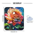 thumbnail image 4 of JSTEL Rainbow Rose Flower Painting Waterproof Barber Cape for Men Women Beard Shaving Bib Apron Professional Hair Cutting Cloth, 65 x 55 inch, 4 of 6