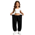 thumbnail image 2 of Kiijoy Girls Jogger Sweatpants Casual Active Relaxed Pants Trousers, Black, Sizes 4-15, 2 of 6