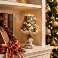 thumbnail image 6 of Christmas Heirloom Candle Holder, Rustic Resin Christmas Tree Candlestick, Vintage Holiday Tealight Decor for Fireplace Mantel, Dining Table, Shelf and Christmas Home Display, 6 of 9