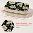 thumbnail image 5 of Daisy Velvet Portable Storage Box with Removable Compartment – Jewelry Display, Earring Holder, Necklace Holder – Great Gift, 5 of 7