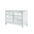 thumbnail image 3 of Elegant Decor Dresser 6 drawers 48in. W x 18in. Din. x 32in. H in antique silver paint, 3 of 13